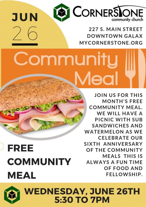 Community Meal Poster