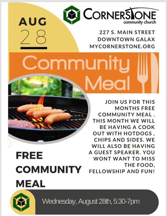 Poster for Community Meal